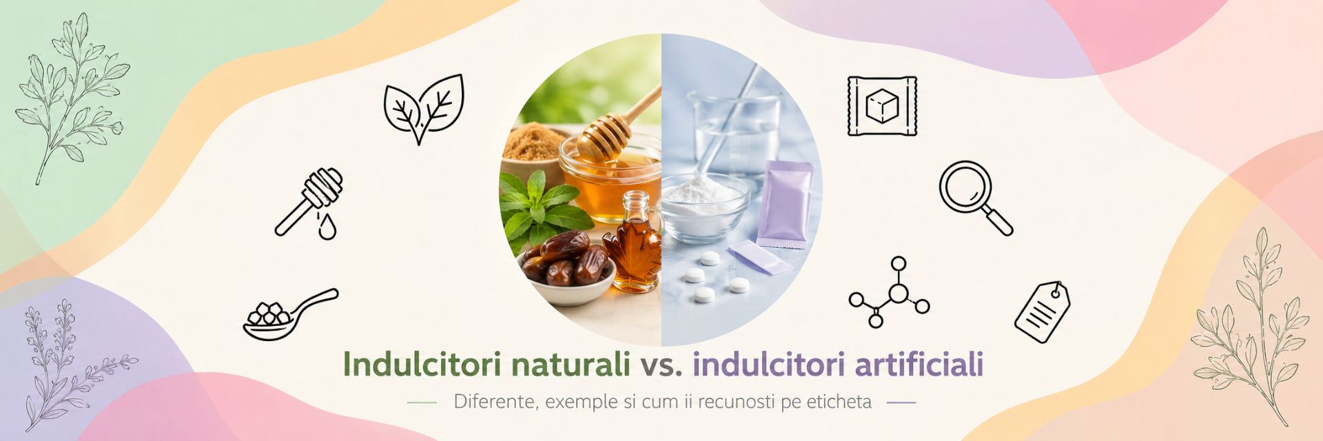 indulcitori naturali vs indulcitori artificiali - ghid informativ